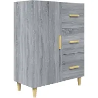 vidaXL Sideboard Grau Sonoma 69,5x34x90 cm Holzwerkstoff