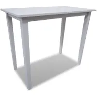 vidaXL Bartisch Holz Weiß