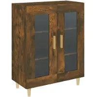 vidaXL Sideboard Räuchereiche 69,5x34x90 cm Holzwerkstoff