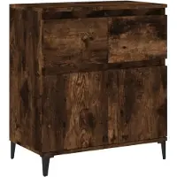 vidaXL Sideboard Räuchereiche 60x35x70 cm Holzwerkstoff