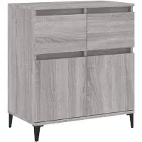 vidaXL Sideboard Grau Sonoma 60x35x70 cm Holzwerkstoff