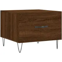 vidaXL Couchtisch Braun Eichen-Optik 50x50x40 cm Holzwerkstoff