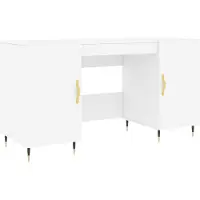 vidaXL Schreibtisch Weiß 140x50x75 cm Holzwerkstoff