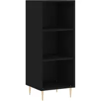 vidaXL Sideboard Schwarz 34,5x32,5x90 cm Holzwerkstoff