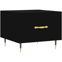 vidaXL Couchtisch Schwarz 50x50x40 cm Holzwerkstoff