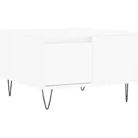 vidaXL Couchtisch Weiß 55x55x36,5 cm Holzwerkstoff
