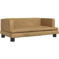 vidaXL Hundebett Braun 80x45x30 cm Samt