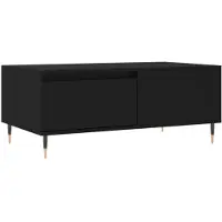 vidaXL Couchtisch Schwarz 90x50x36,5 cm Holzwerkstoff