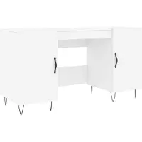 vidaXL Schreibtisch Weiß 140x50x75 cm Holzwerkstoff
