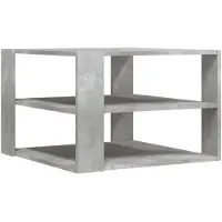 vidaXL Couchtisch Betongrau 58x58x40 cm Holzwerkstoff