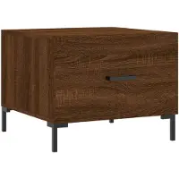 vidaXL Couchtisch Braun Eichen-Optik 50x50x40 cm Holzwerkstoff