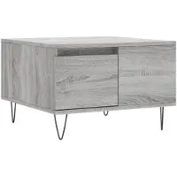 vidaXL Couchtisch Grau Sonoma 55x55x36,5 cm Holzwerkstoff
