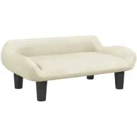 vidaXL Kindersofa Creme 70x40x24 cm Samt