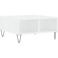vidaXL Couchtisch Weiß 60x60x30 cm Holzwerkstoff