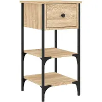 vidaXL Nachttisch Sonoma-Eiche 34x36x70 cm Holzwerkstoff