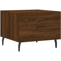 vidaXL Couchtisch Braun Eichen-Optik 50x50x40 cm Holzwerkstoff
