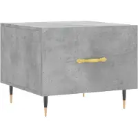 vidaXL Couchtisch Betongrau 50x50x40 cm Holzwerkstoff
