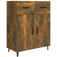 vidaXL Sideboard Räuchereiche 69,5x34x90 cm Holzwerkstoff