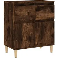 vidaXL Sideboard Räuchereiche 60x35x70 cm Holzwerkstoff