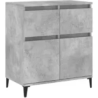 vidaXL Sideboard Betongrau 60x35x70 cm Holzwerkstoff