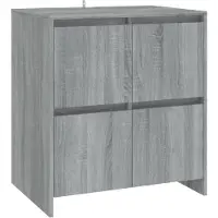 vidaXL Sideboard Grau Sonoma 70x41x75 cm Holzwerkstoff