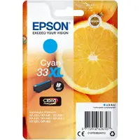 Epson Oranges 33XL Orange Claria Premium Single Cyan Tinte, High (L) Yield, Cyan, 8,9 ml, 1 Stück(e), 650 Seiten, Einzelpackung
