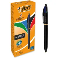 BIC 902129 biros Schwarz, Blau, Grün, Rot Medium 12 Stk.