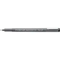 Staedtler 308 06-9 Pigment Liner Fineliner Pen for Writing & Technical Drawing - Black, 0.6mm (Box o