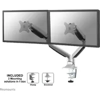 NeoMounts NM-D750DSILVER Monitorhalterung Gasgefedert Silber Monitorarm