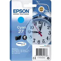 Epson Alarm clock Singlepack Cyan 27 DURABrite Ultra Ink, Standardertrag, Cyan, 3,6 ml, 1 Stück(e), 300 Seiten