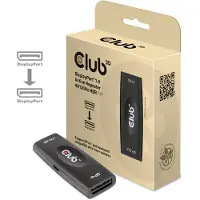 Club 3D CLUB3D DisplayPort 1.4 Active Repeater 4K120Hz HBR3 F/F, displayport, displayport, Schwarz