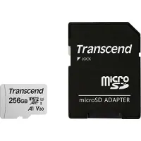 Transcend 300S, 256 GB, MicroSDXC, NAND, 95 MB/s, 40 MB/s, Class 3 (U3)