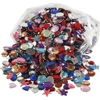 Creativ Company 52288, Edelstein-Set, Mehrfarbig, 1,5 cm, 1600 Stück(e)