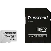 Transcend TS128GUSD300S-A, 128 GB, MicroSDXC, Klasse 10, NAND, 95 MB/s, 40 MB/s