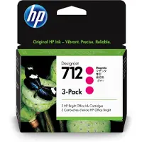 HP 712 3er-Pack Magenta DesignJet Druckerpatrone, 29 ml, DesignJet T210, T230, T250, T630, T650 Druckerserie, Thermal Inkjet, Magenta, Singapur, Malaysia, 119 mm, 46,2 mm