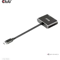 Club 3D CLUB3D MST hub USB3.2 Gen2 Type-C(DP Alt-Mode) to DisplayPort + HDMI 4K60Hz M/F, 3840 x 2160, 2160p, Schwarz, Windows 10, 62 mm, 59 mm