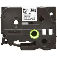 Brother TZe-M61 - (36 mm) - Schwarz auf transparent - Tape