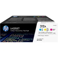 HP 312A Cyan LaserJet Tonerkartusche (3er-Pack), 2700 Seiten, Cyan, Magenta, Gelb, 3 Stück(e)