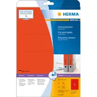 Herma Ordneretiketten A4, 192 mm, permanent haftend/bedruckbar, 80 Stück, rot