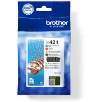 Brother LC-421VAL, Standardertrag, Schwarz, Cyan, Magenta, Gelb, 4 Stück(e), 200 Seiten, 200 Seiten, Multipack