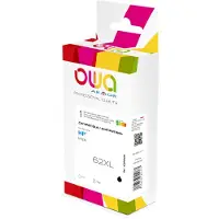Prime Inventions OWA Tinte K20583OW ersetzt hp C2P05AE/Nr.62XL schwarz