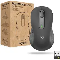 Logitech Signature M650 L for Business, rechts, Optisch, Bluetooth, 4000 DPI, Graphit