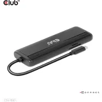 Club 3D CLUB3D USB Gen 1 Type-C 8-in-1 MST Dual 4K60Hz Display Travel Dock, Andocken, USB 3.2 Gen 1 (3.1 Gen 1) Type-C, 100 W, 10,100,1000 Mbit/s, Schwarz, MicroSD (TransFlash), SD