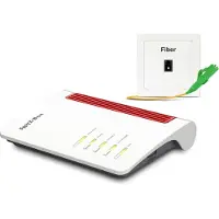 FRITZ! Box 5530 (WITH SFP XGSPON), Wi-Fi 6 (802.11ax), Dual-Band (2,4 GHz/5 GHz), Ethernet/LAN, Weiß, Tabletop-Router