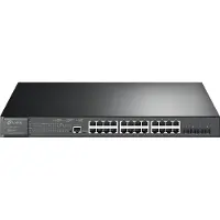 TP-LINK Omada SG3428XMP, Managed, L2+, Gigabit Ethernet (10/100/1000), Power over Ethernet (PoE), Rack-Einbau, 1U