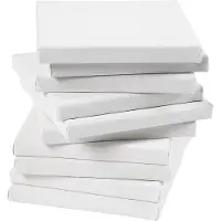 Creativ Company Keilrahmen, D: 1,6 cm, Größe 20x20 cm, 280 g, weiß, 80 Stück 1 Karton