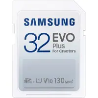 Samsung EVO Plus, 32 GB, SDXC, UHS-I, 130 MB/s, Class 1 (U1), V10