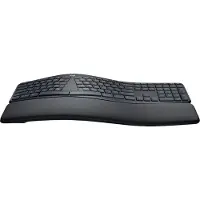 Logitech ERGO K860, Volle Größe (100%), Kabellos, RF Wireless + Bluetooth, Halbmechanischer Schlüsselschalter, QWERTZ, Graphit