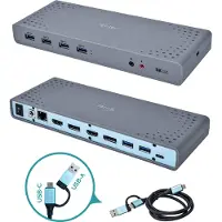 I-Tec i-tec USB 3.0 / USB-C / Thunderbolt 3 Dual Display Docking Station