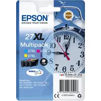 Epson Alarm clock Multipack 3-colour 27XL DURABrite Ultra Ink, High (L) Yield, Cyan, Magenta, Gelb, Tinte auf Pigmentbasis, 10,4 ml, 1 Stück(e), Multipack